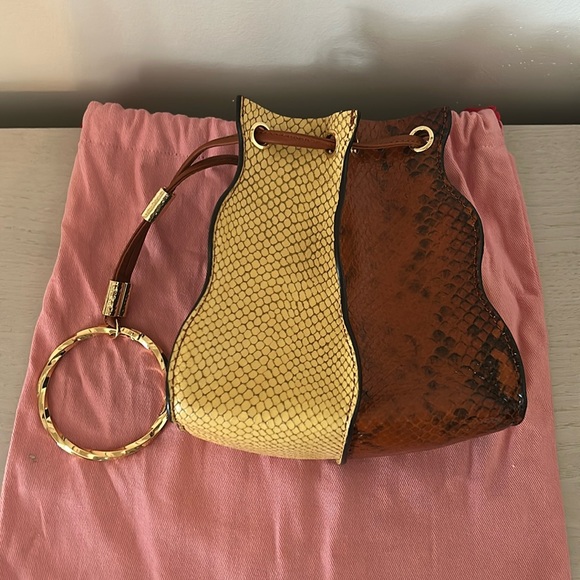Ulla Johnson Gold and Brown Crossbody Bags - Picture 1 of 9